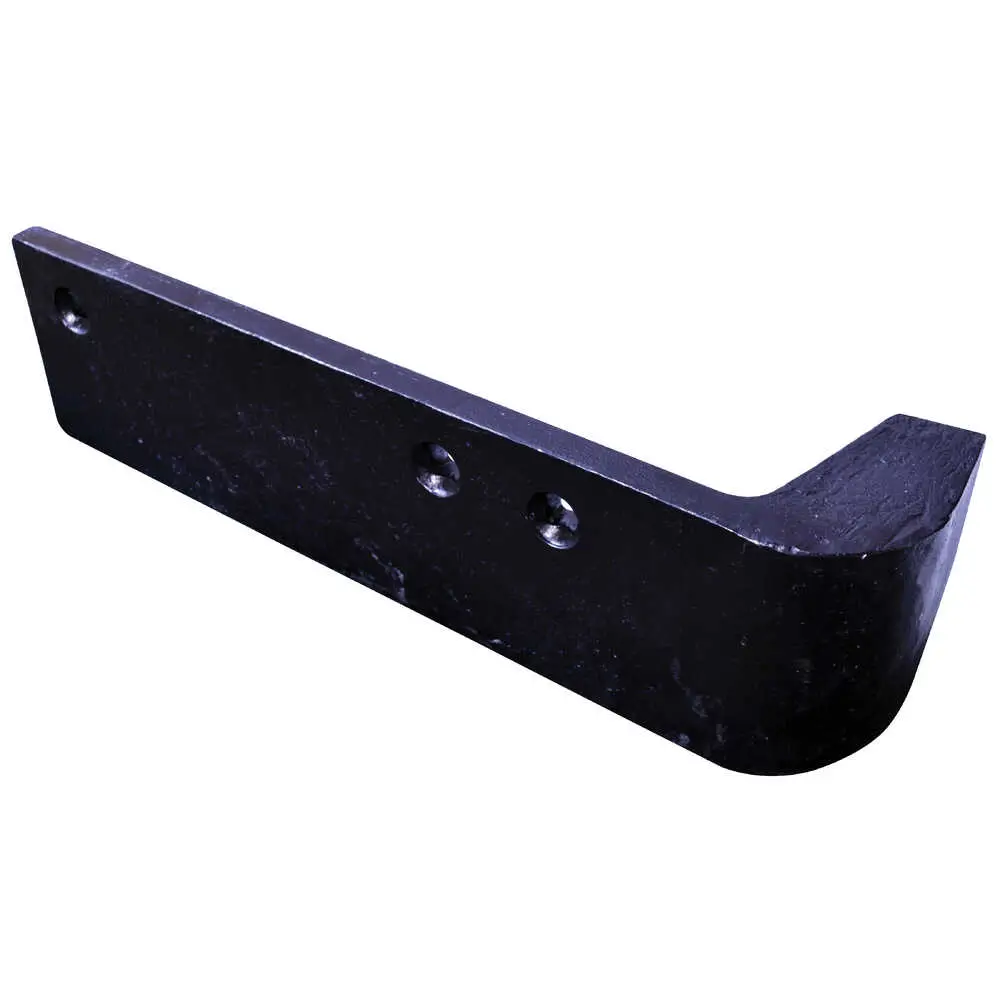 24" x 6" x 1" Ni-Hard Cast Iron Highway Punch Curb Guard - Left Side, Drivers Side - Uses 5/8" CS Bolts