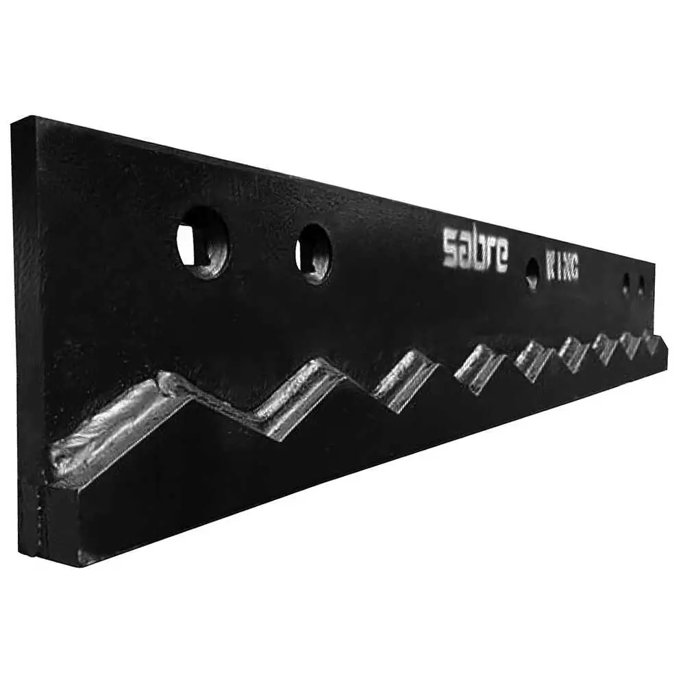 24" X 8" Sabre Wing Carbide Highway Punch Wear Plate with Hardox Shield Cover Blade