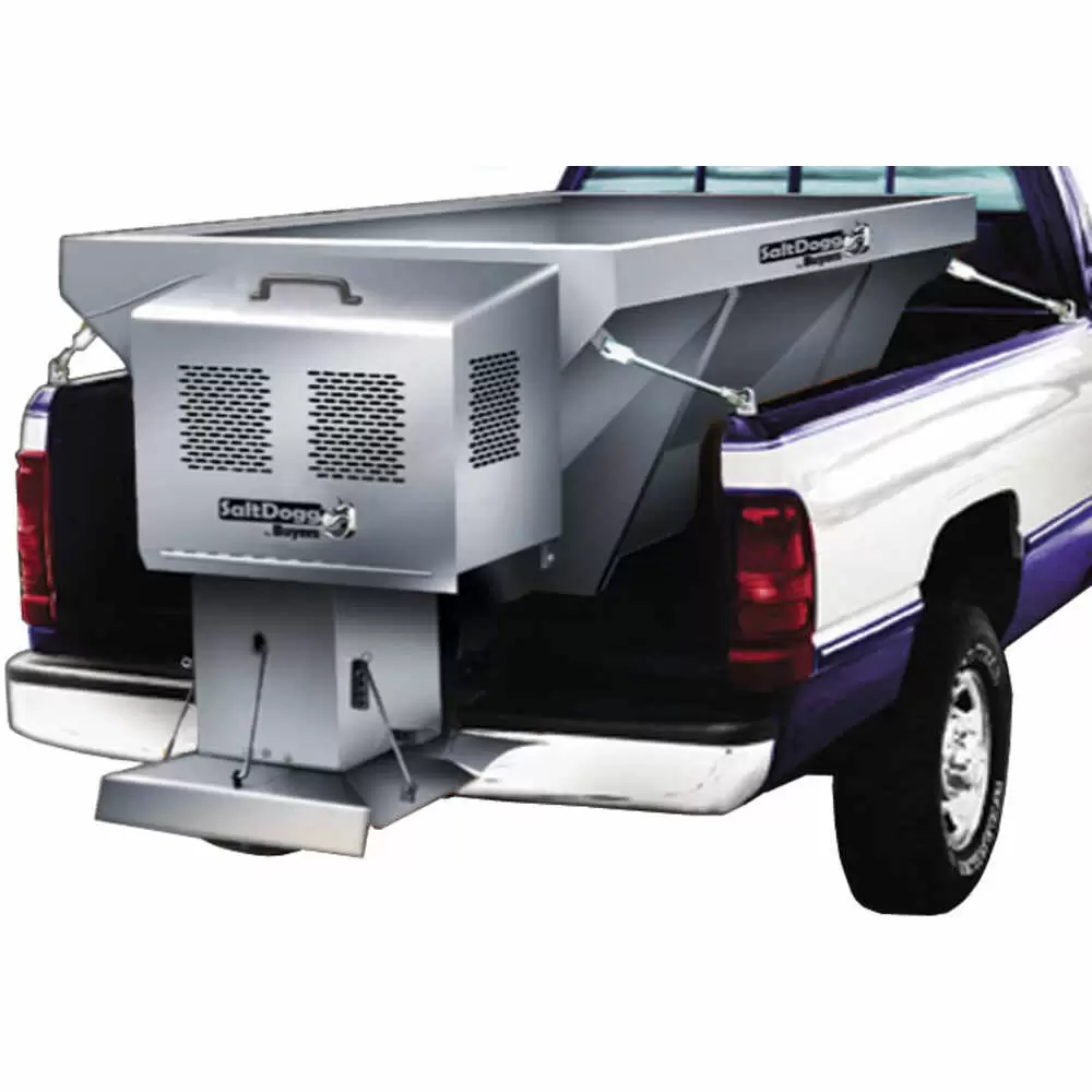 2.5 Cubic Yard Gas Drive Stainless Hopper Spreader Kit - 120" with Standard Chute - Buyers SaltDogg
