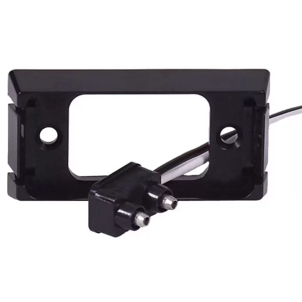 2.5" Rectangular Black Base with Twin Leads