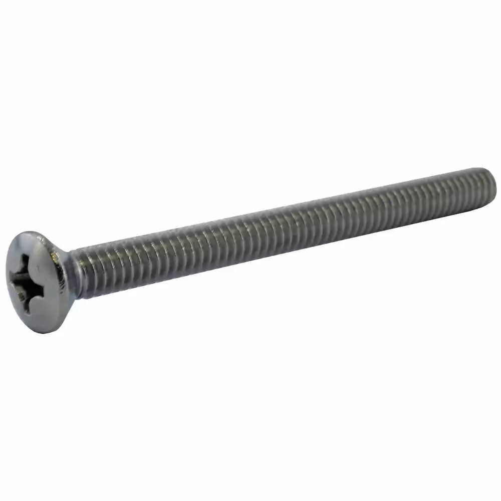 3-1/2" Stainless Steel Oval Head Machine Screw, Each