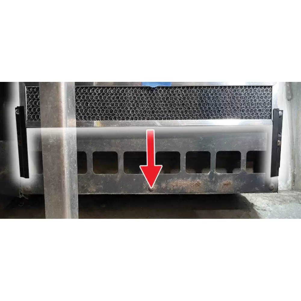 3" x 17" Cabin Filter Kit with Mounting Brackets for Utilimaster SCS System