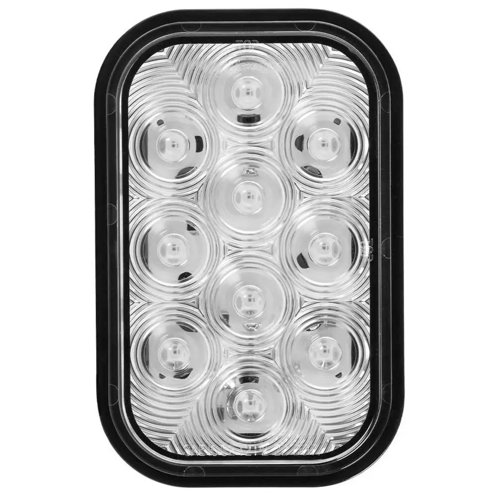 3 X 5 rectangular red with clear lens stop, turn, tail (STT) lamp