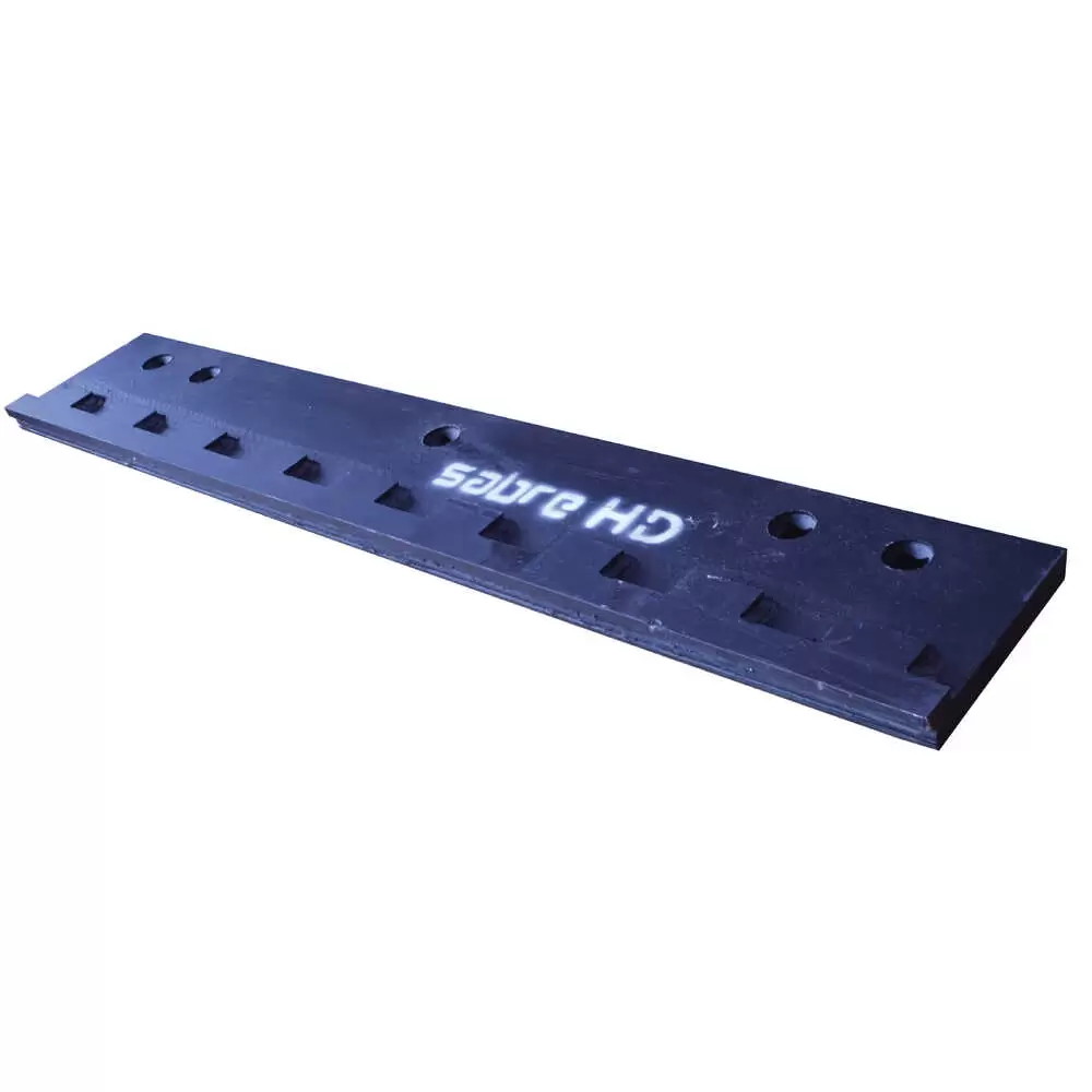 3' x 6" x 3/4" Sabre HD Carbide Highway Punch Cutting Edge with Welded Hardox Cover Blade