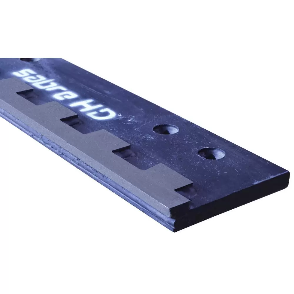 3' x 6" x 3/4" Sabre HD Carbide Highway Punch Cutting Edge with Welded Hardox Cover Blade