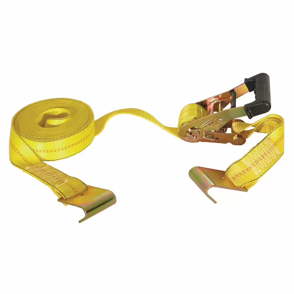 30' Commercial Grade Ratchet Tie Down with Soft Rubber Grip