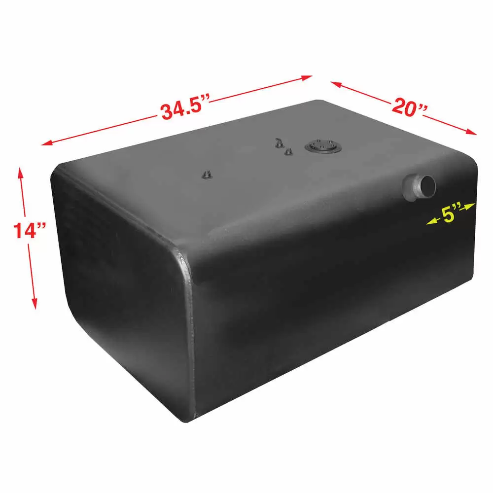 30 Gallon Roadside (Left Side) Fuel Tank Mill Supply, Inc.