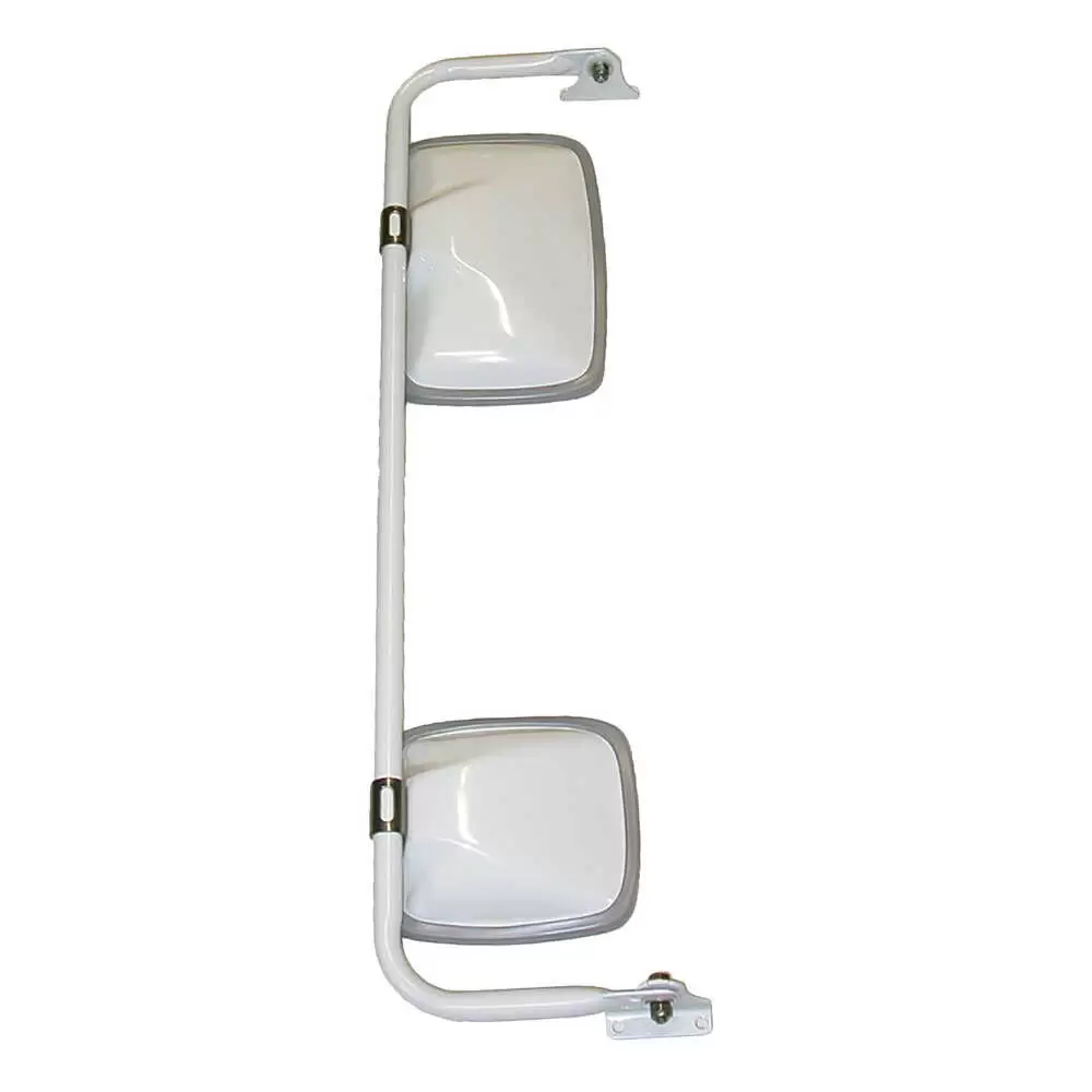 30" Right White Mirror Assembly without Presets - Passenger side - Velvac 712634