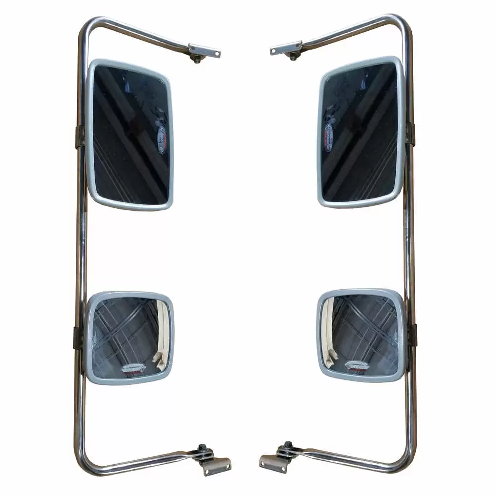 SME Universal 7x7 Inch Side View Mirror – Set Of 2 – For Truck, Bus, Caravan, Camper