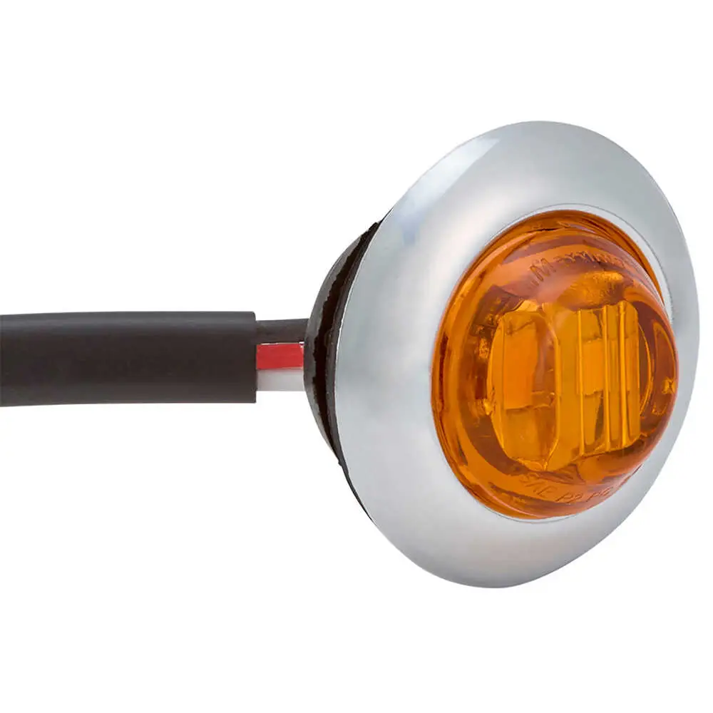 3/4" LED Amber Clearance Marker/Turn Light - 3-Wire