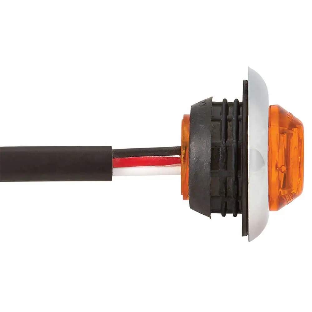 3/4" LED Amber Clearance Marker/Turn Light - 3-Wire
