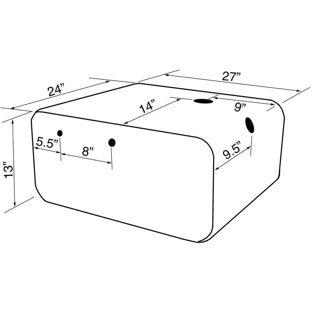 35 Gallon Fuel Tank for Freightliner MT 2003+