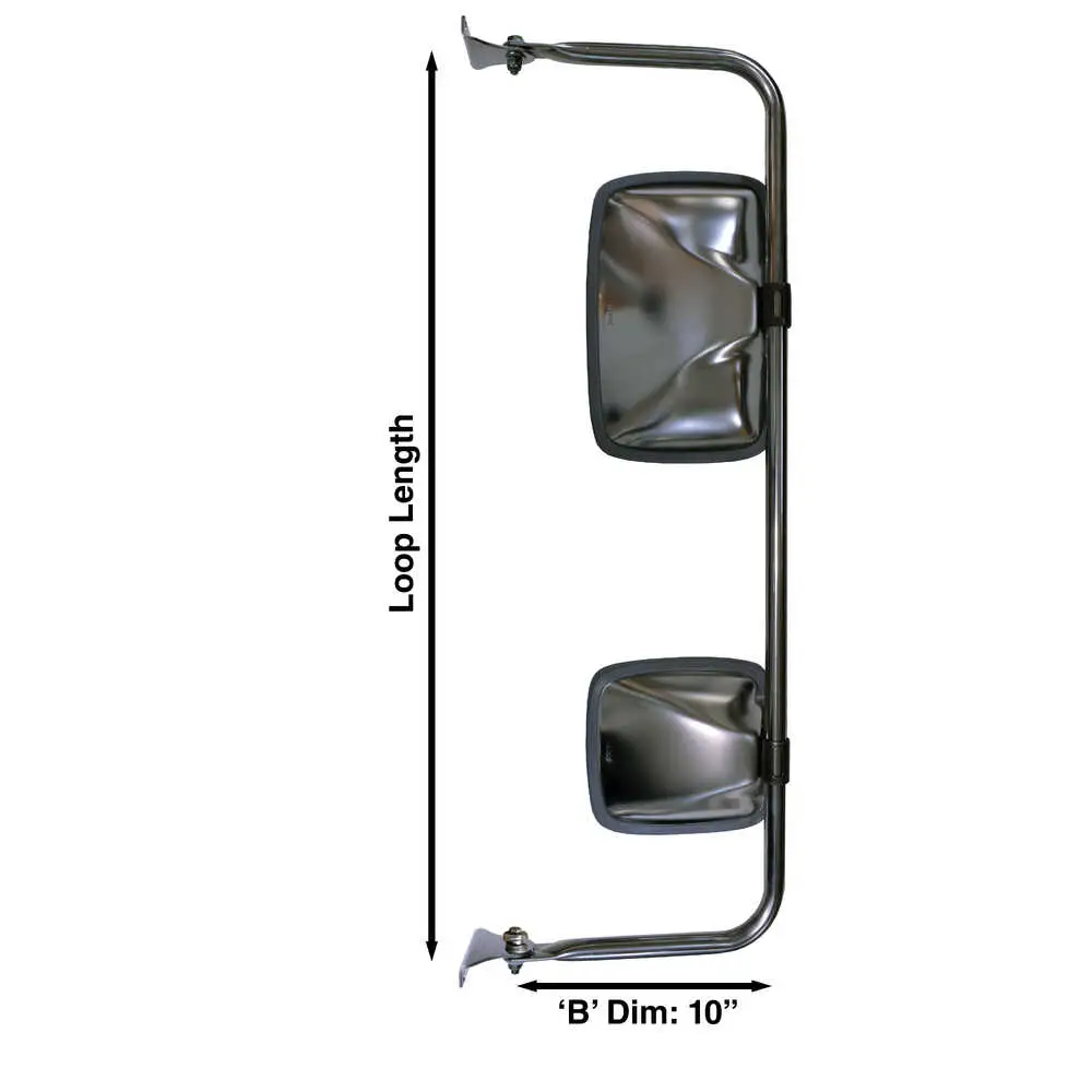 35" Stainless Steel Assembly with presets - Pair Velvac 713742