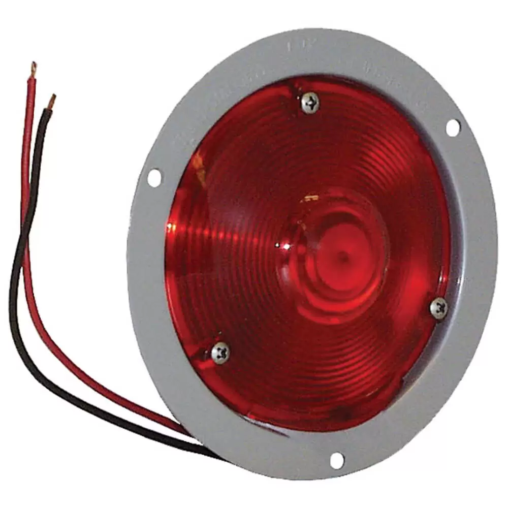 4-1/8" Red Flange Mount Stop/Tail/Turn Light