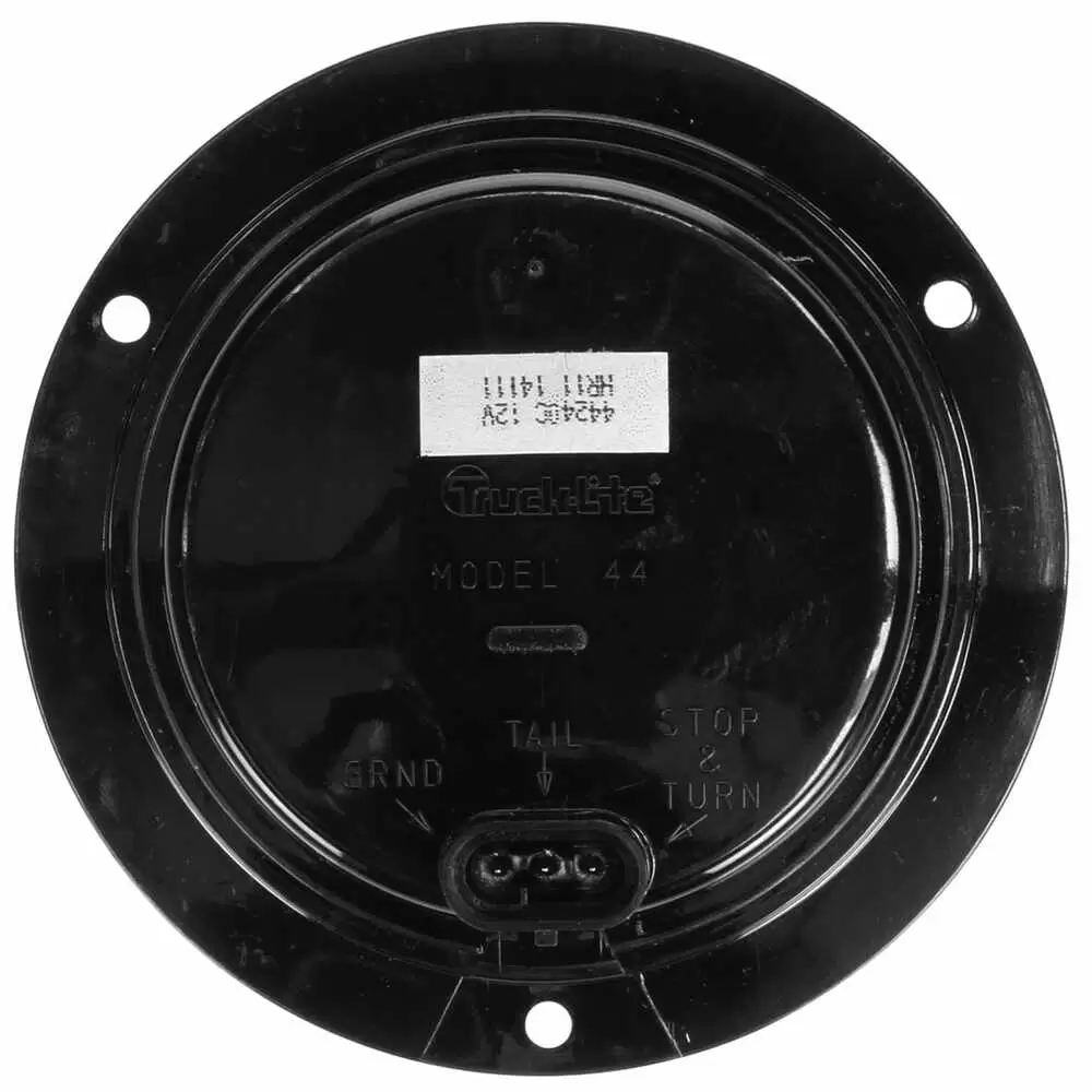 4" LED Round Clear Back Up Lamp with Black Flange - 27 Diode - Truck Lite 44146C