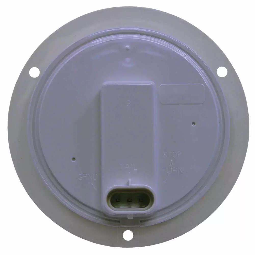 4" Round - Amber Led Lamp with Gray Flange - Truck-Lite