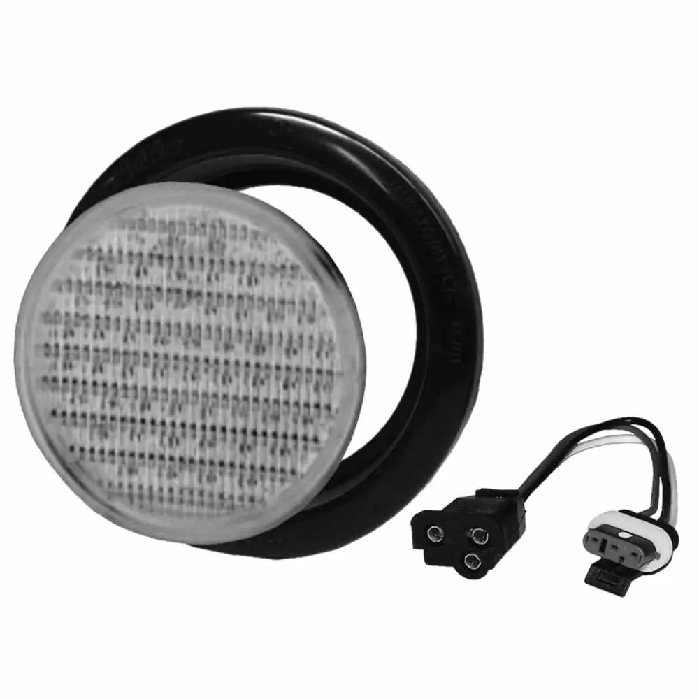 4" Round Clear LED Back Up Light with Grommet - Truck-Lite