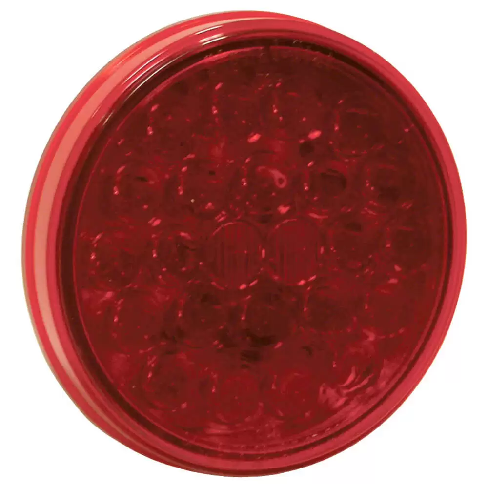 4" Round - Red LED Stop / Tail / Turn Lamp - 24 Diode - Truck-Lite 4050