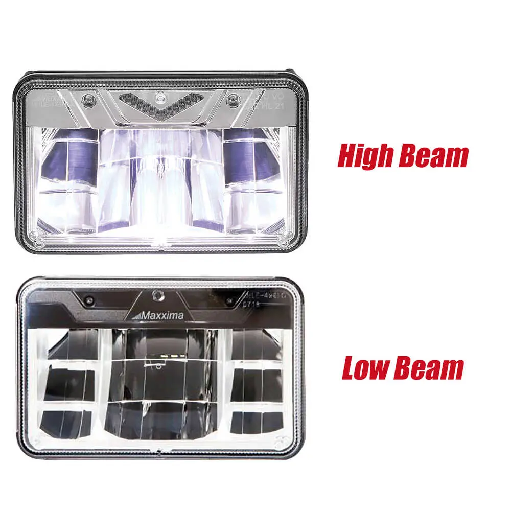 4" x 6" LED High & Low Beam 2PC Headlight Kit
