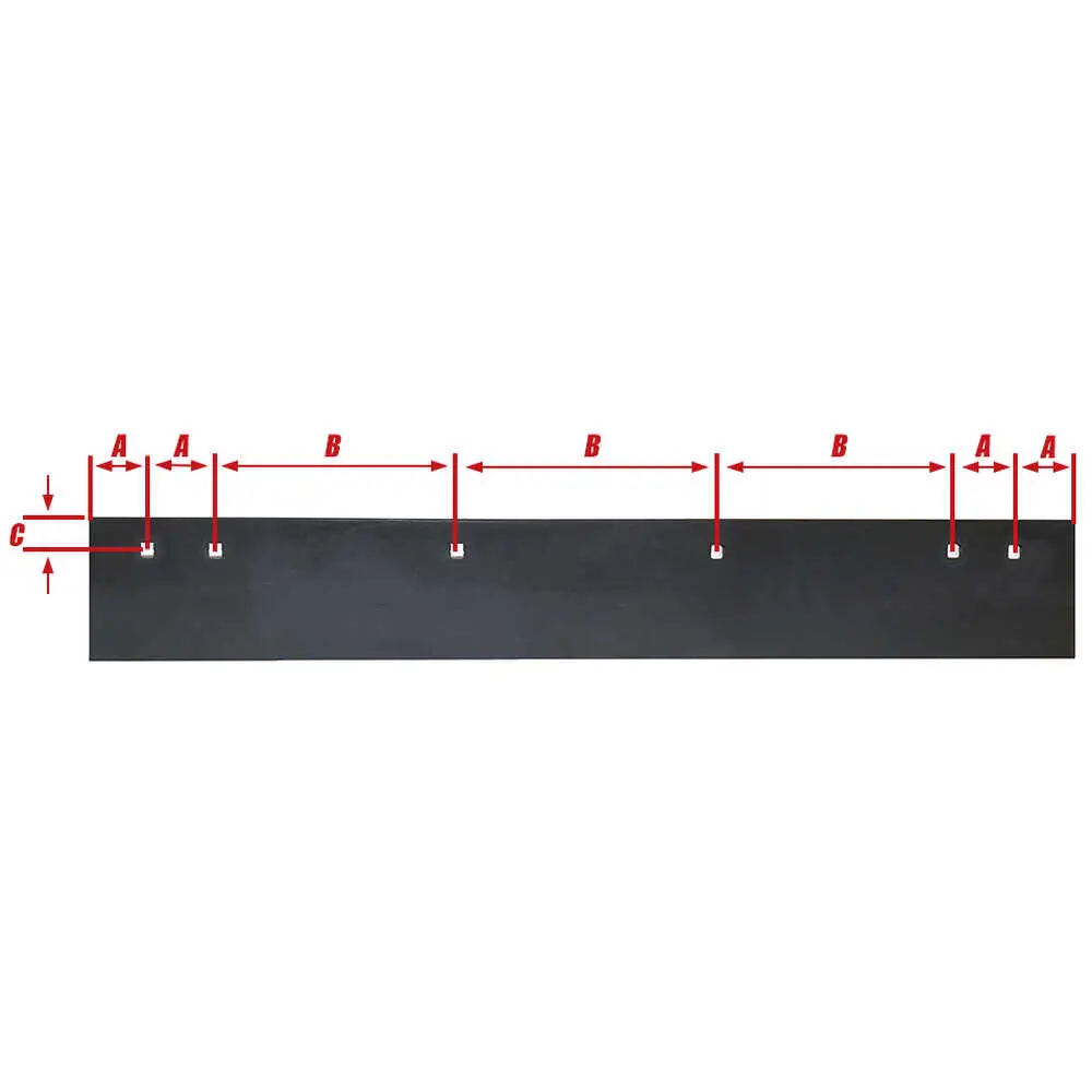 4' x 6" x 3/4" High carbon steel Highway Punch Cutting Edge