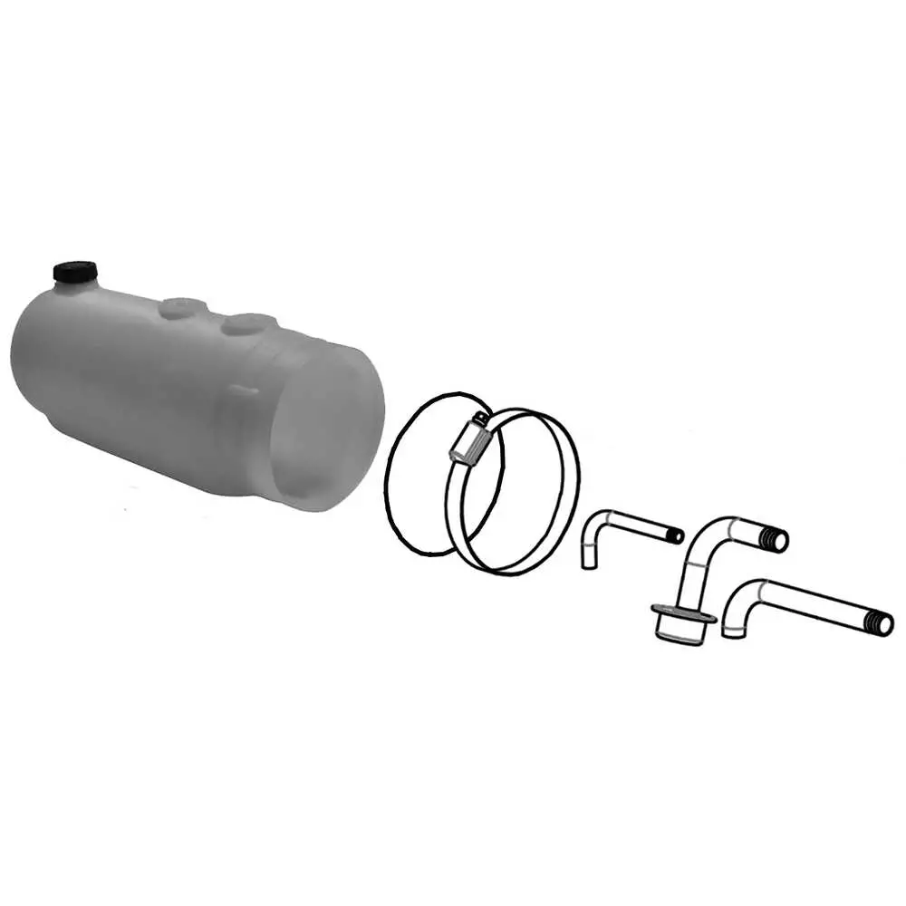 4.5" x 13" Horizontal Plastic Hydraulic Pump Reservoir for Monarch