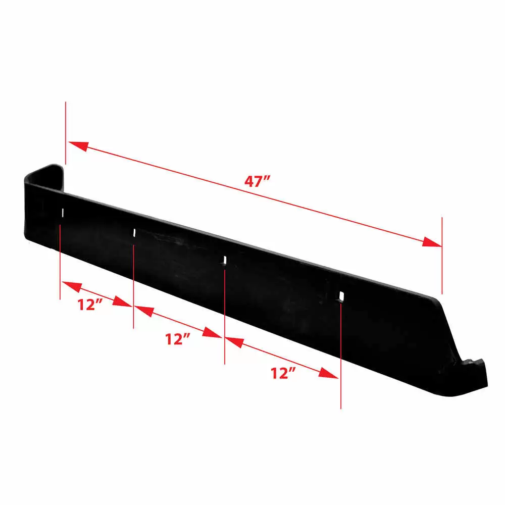 47" Steel Cutting Edge Blade Passenger Side 7'-6" Formed V-Blade - Replaces Boss BAR08856