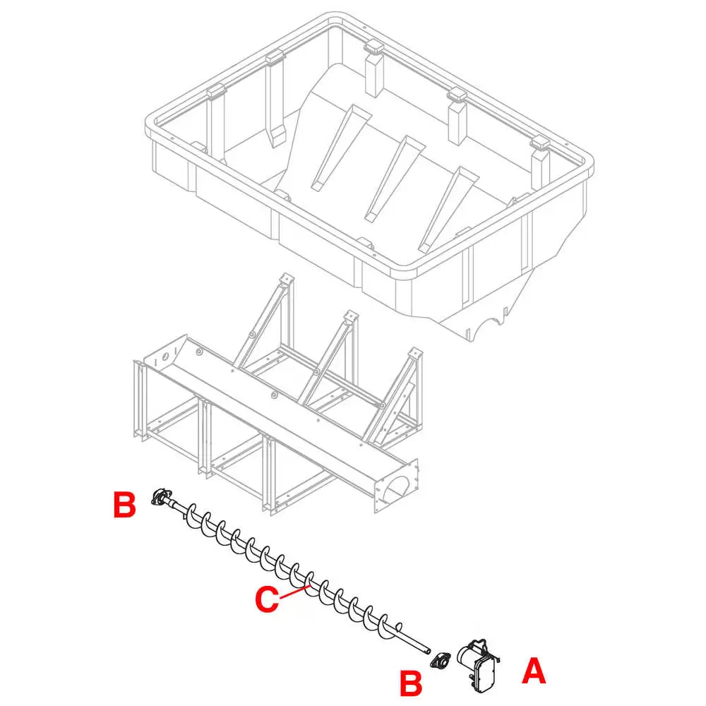 5.5" Auger - Fits Buyers SaltDogg PRO/SHPE4000