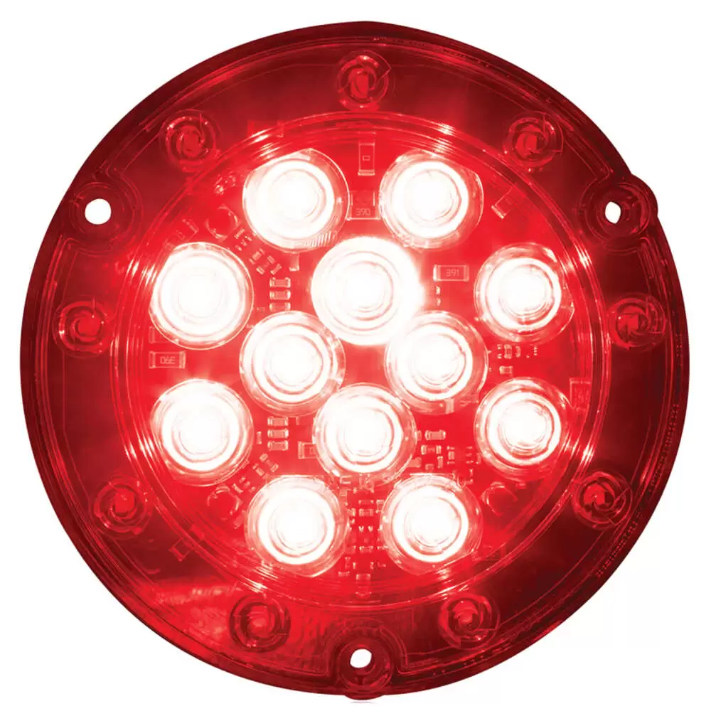 5.5" Round Flange Mount LED Combination Stop / Turn / Tail with Back-up Light and Work Light