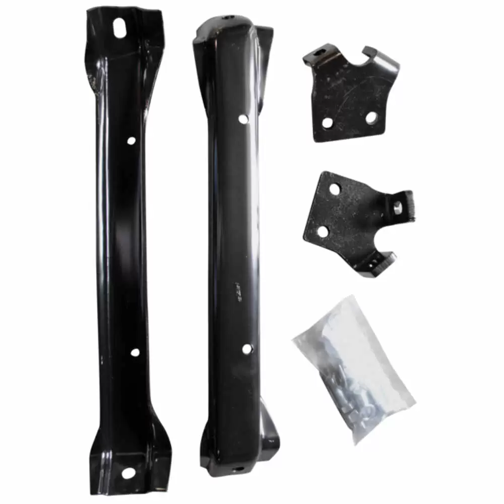 58-59 Chevrolet Pickup Truck CK 2nd Series Front Bumper Brackets - Pair 0847-018-B
