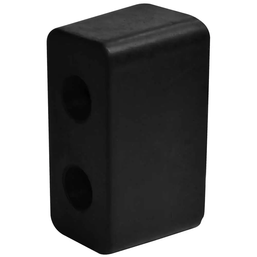 5.81" x 3" x 2.75" Rubber Dock Bumper with 2.46" Hole Centers
