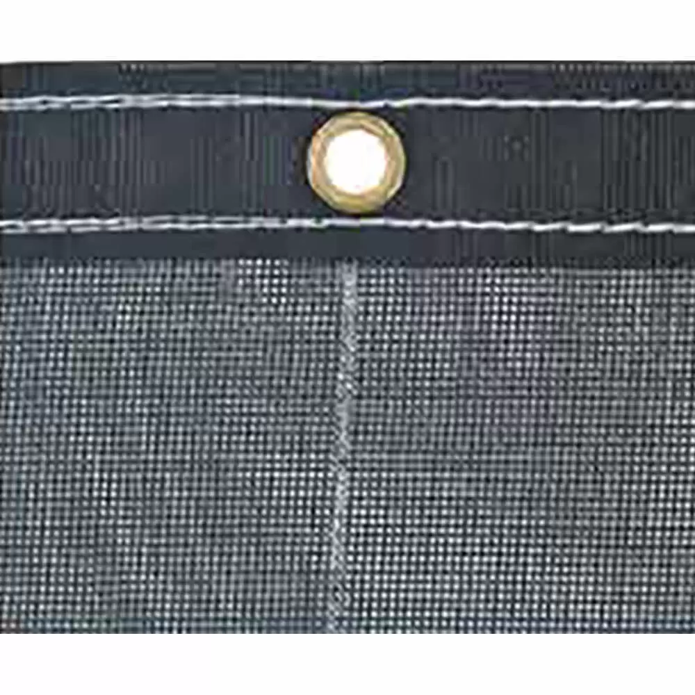 6 5' x 18' Black Mesh Tarp - Buyers