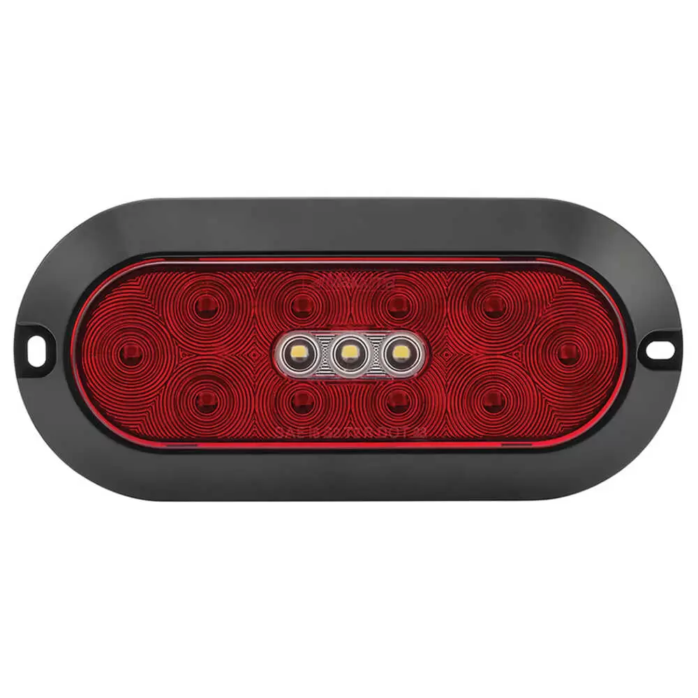 6" Surface Mount Oval Hybrid LED Combination Stop/Turn/Tail and Back-Up Light