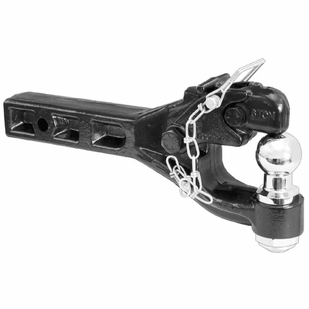 6 Ton Receiver-Mount Combination Pintle Hitch with 2-5/16 ball