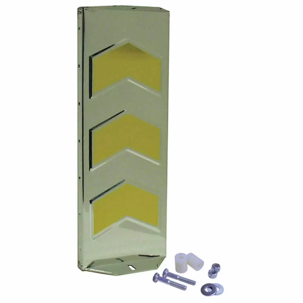 6" x 16" Aluminum Flange Mount Mirror Head - universal