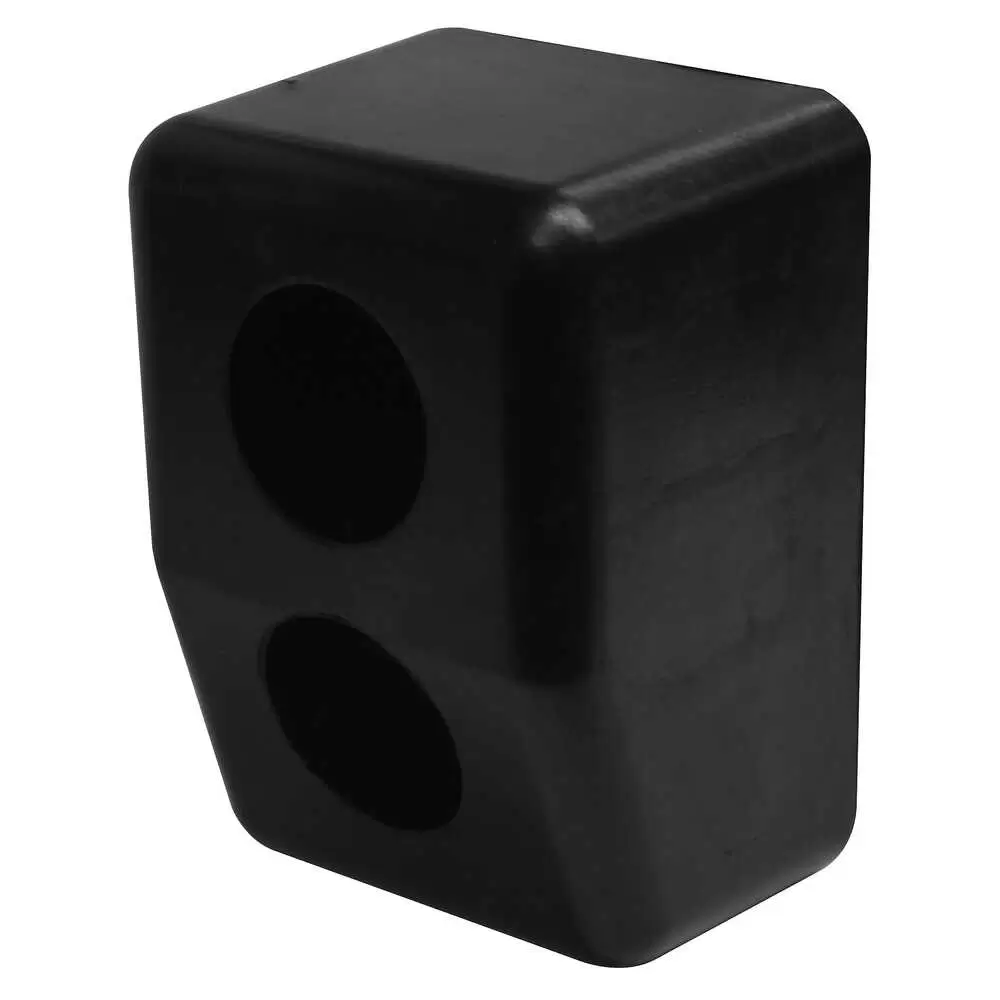 6" x 4.2" x 3.375" Rubber Dock Bumper with 2.375" Hole Centers