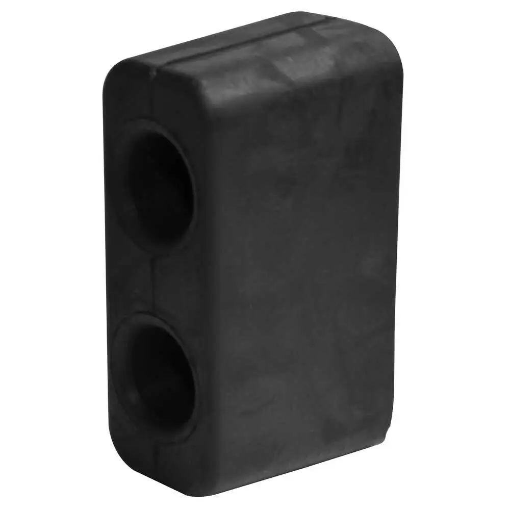 6" x 4.5" x 3.625" Rubber Dock Bumper with 3.5" Hole Centers