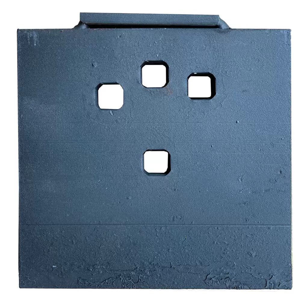 6" x 6" Carbide Anti-Wear Plate for Snow Plow Cutting Edges for 1/2" Bolts