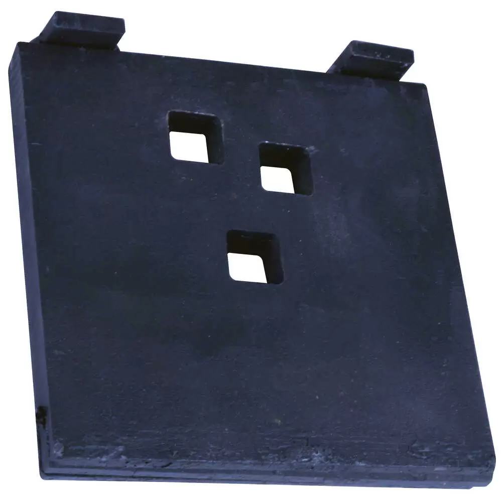 6" x 6" Carbide Universal Anti-Wear Plate for Snowplow Cutting Edges for 5/8" Bolts