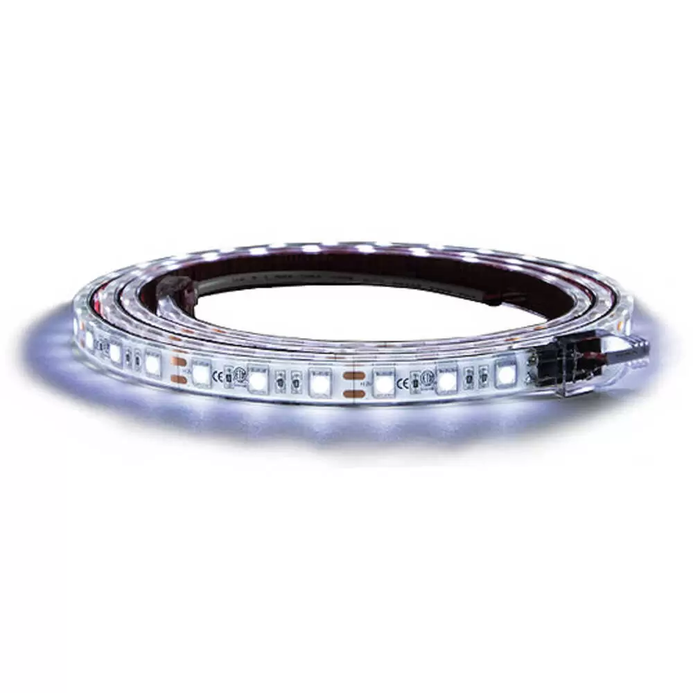 60" 90-LED Clear Cool Strip Light with 3m Adhesive Back - 1180 Lumens
