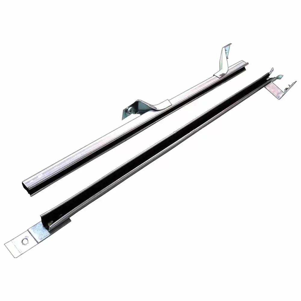 66-77 Ford Bronco Metal Glass Run Window Channel Kit  Left Side