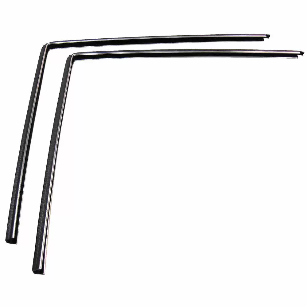 66-77 Ford Bronco Upper Glass Run Window Channel Set -  Pair
