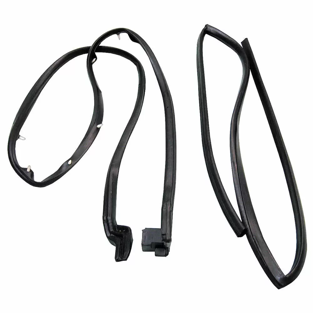 66-77 Ford Bronco Upper & Lower Door Weatherstrip Seal Kit with Molded Ends - Left Side
