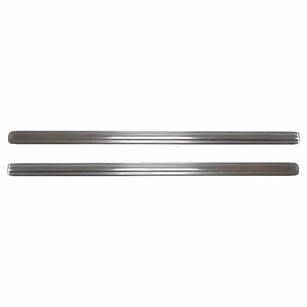 68-72 Chevrolet Chevelle Armrest Base Moldings - Stainless Steel - Pair