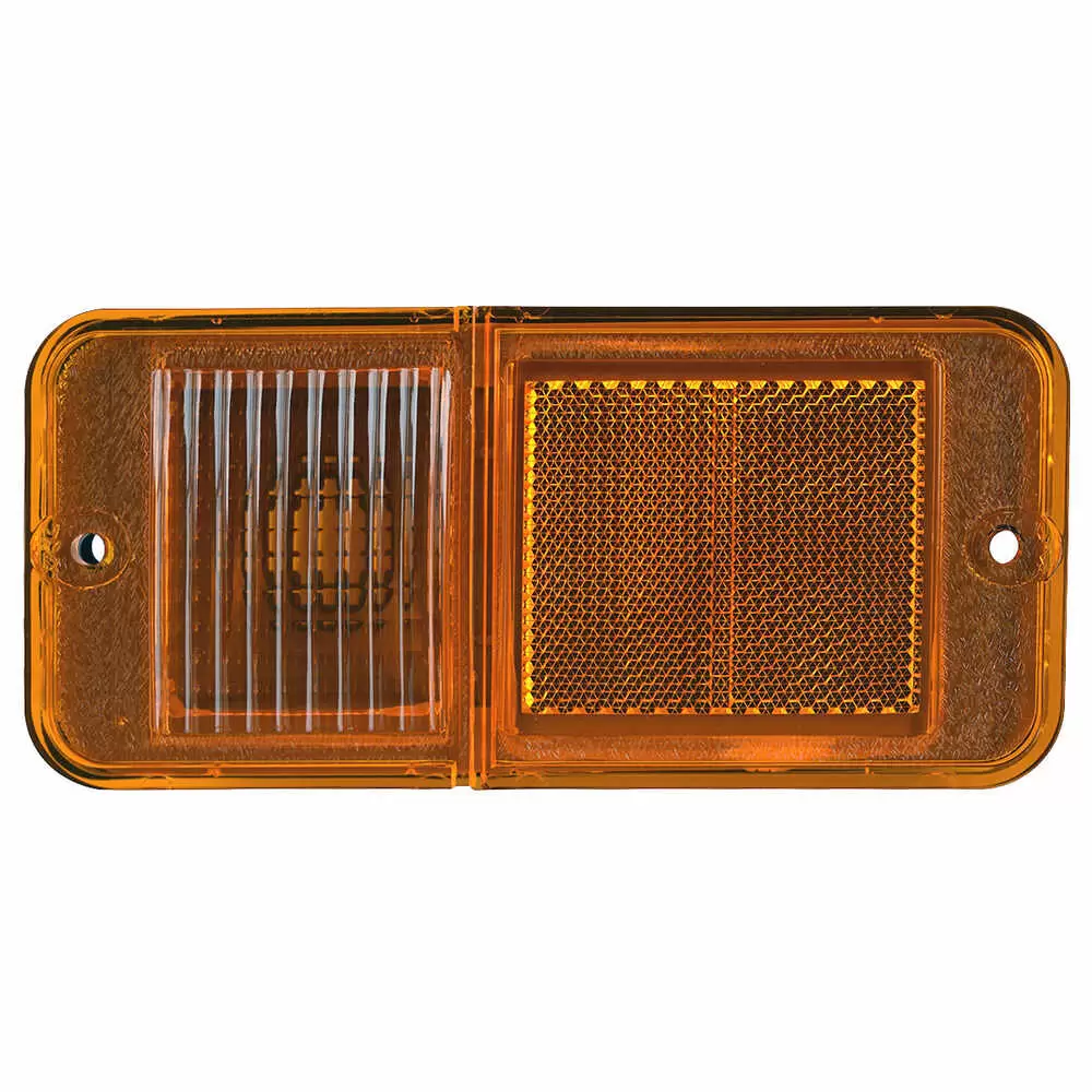 68-72 Chevrolet Pickup Truck CK Amber Side Marker Lamp with Foam Gasket