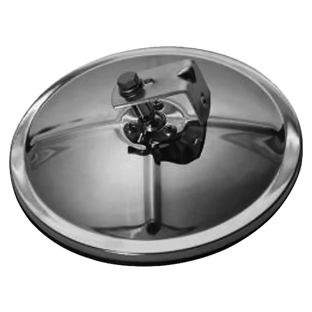 7-1/2" Center Mount Convex Mirror, Stainless Steel