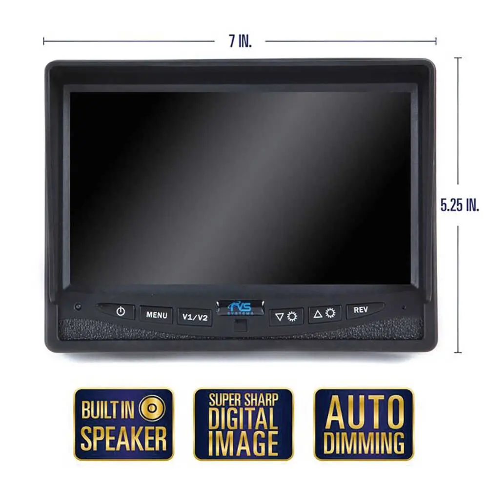 7" LED 1080P FHD Digital Rear View Monitor