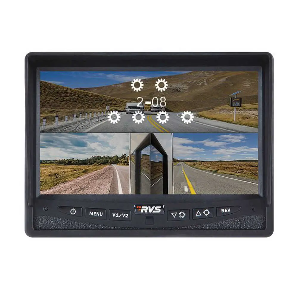 7" LED FHD Digital Monitor for FedEx P&D Compliant Systems - Supports 3 Cameras - Split Screen