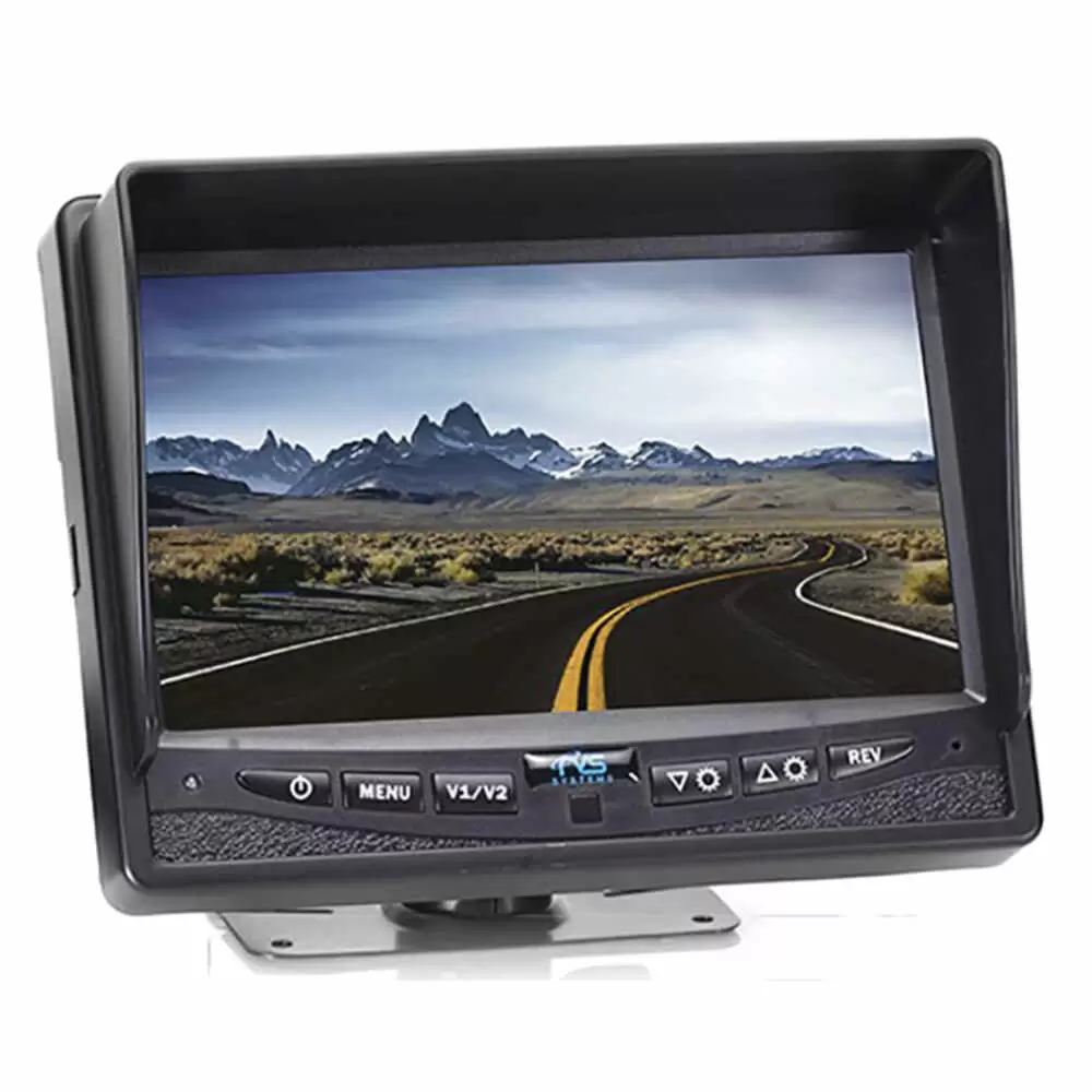 7" Monitor Rear View Wired Camera System with Fixed Night Vision Camera