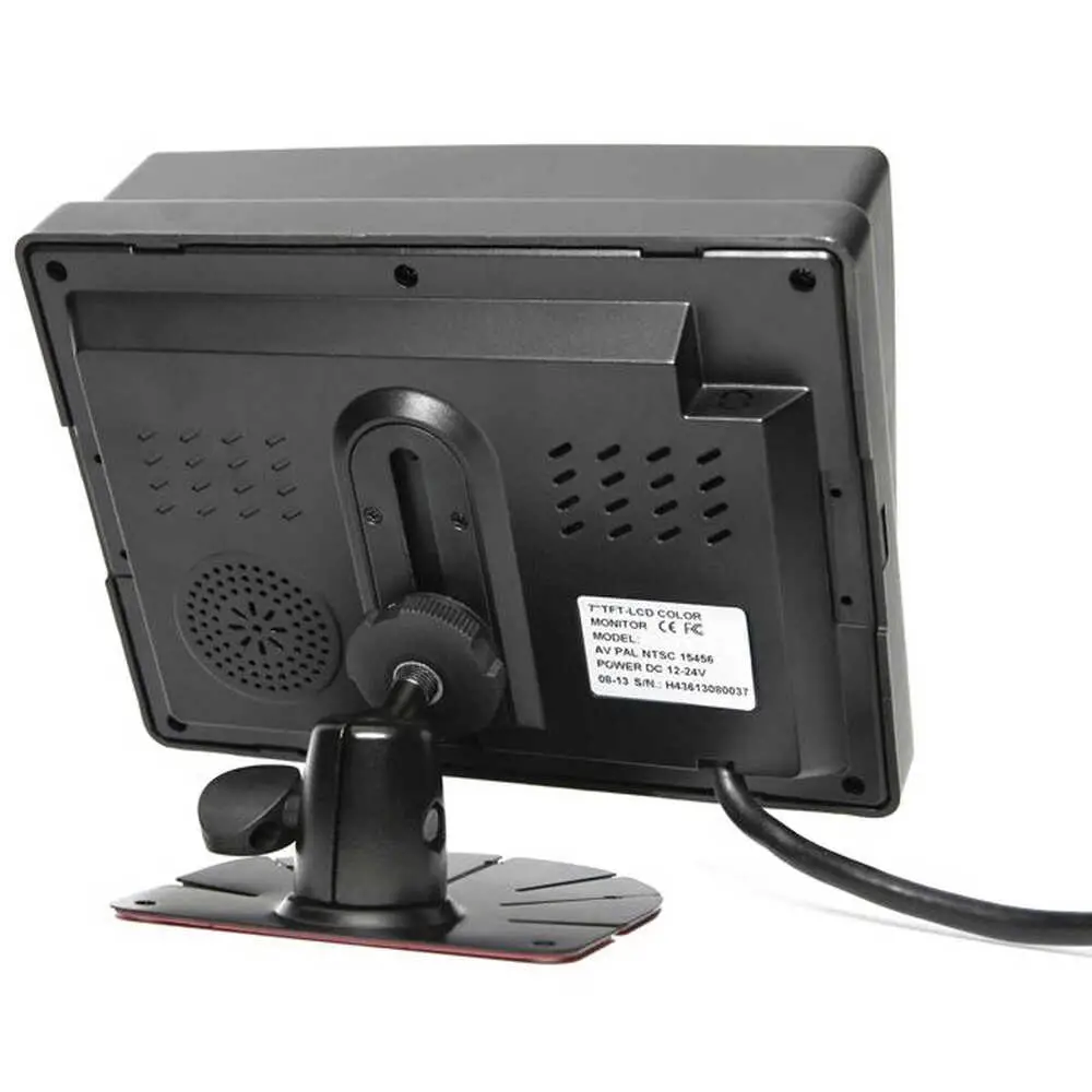 7" Monitor Rear View Wired Camera System w/ Remote & Adjustable Night Vision Camera - Handles Up To 3 Cameras