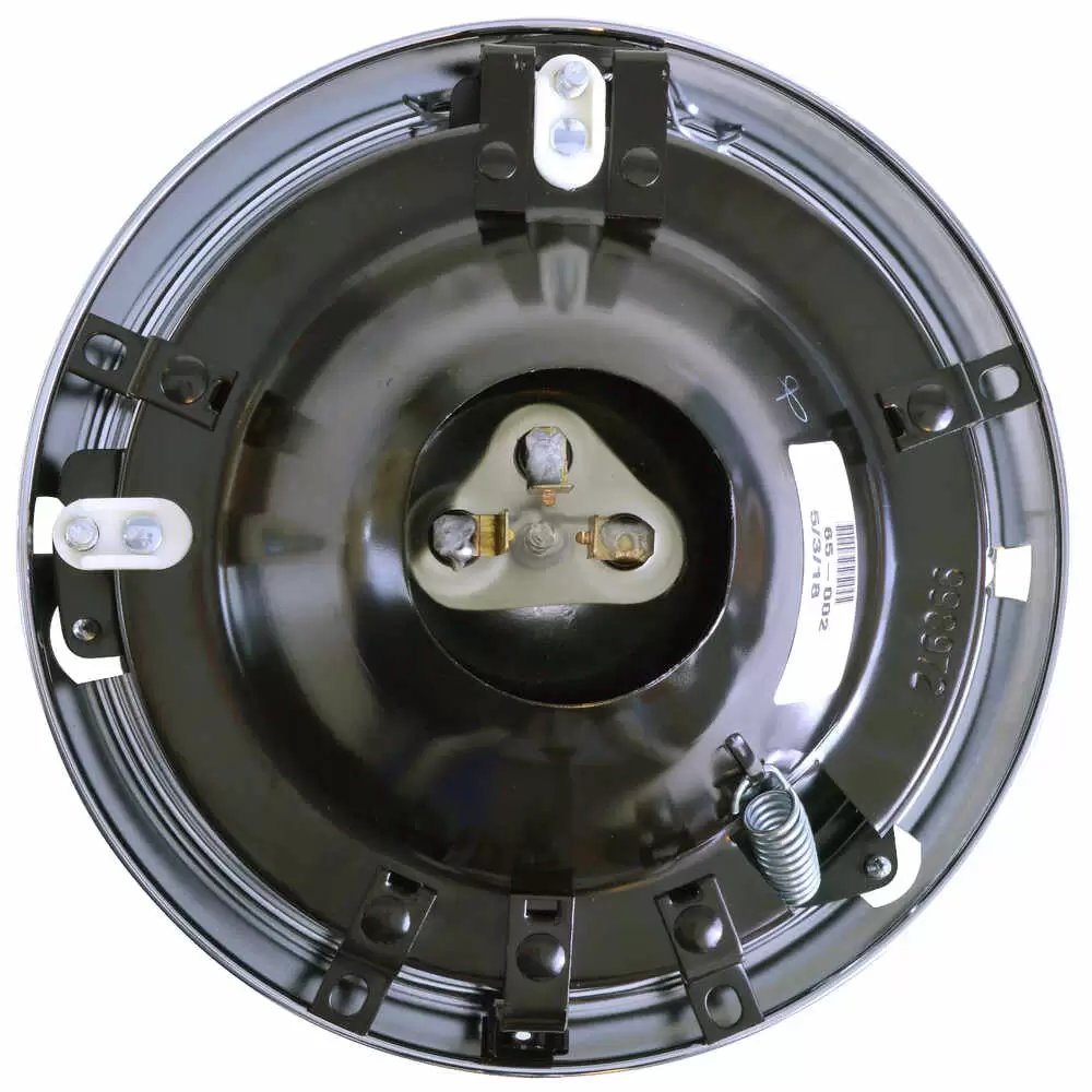 7" Round Halogen Headlight with Chrome Door & Metal Housing